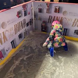 A photograph from the visit to The Bund Ice Dream Winter Ice Rink
