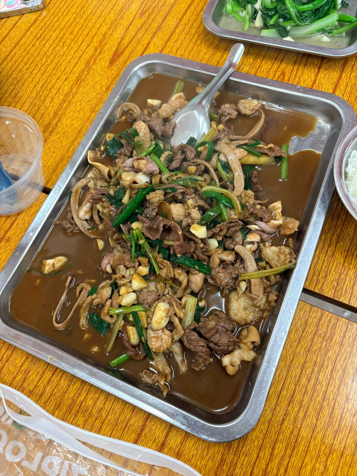 A photograph from the visit to Tong Ying Food Stall · Stir-fried Raw Ingredients (Fangcheng Store)