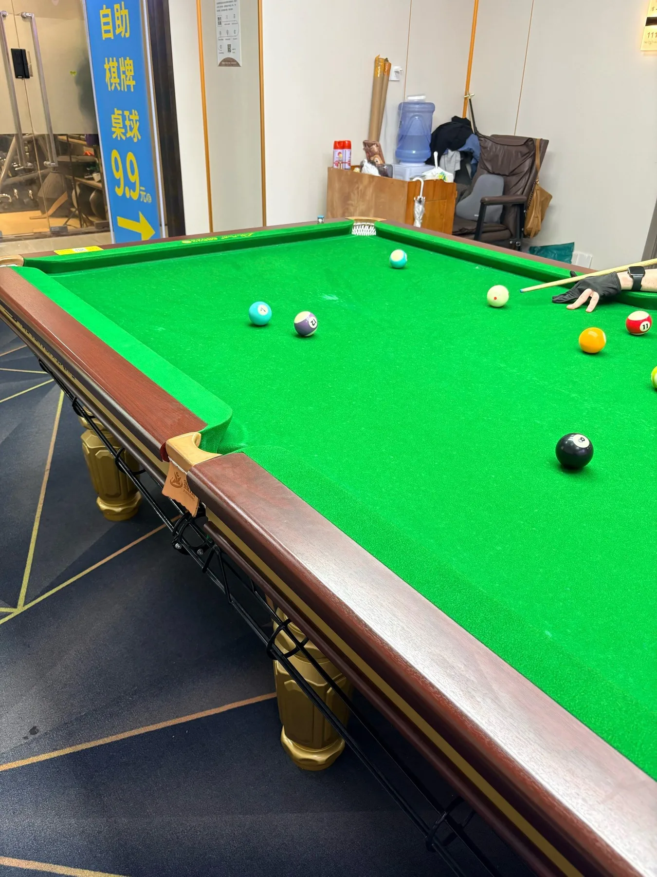 A photograph from the visit to Que Xiao Wu 24h Self-Service Billiards & Mahjong