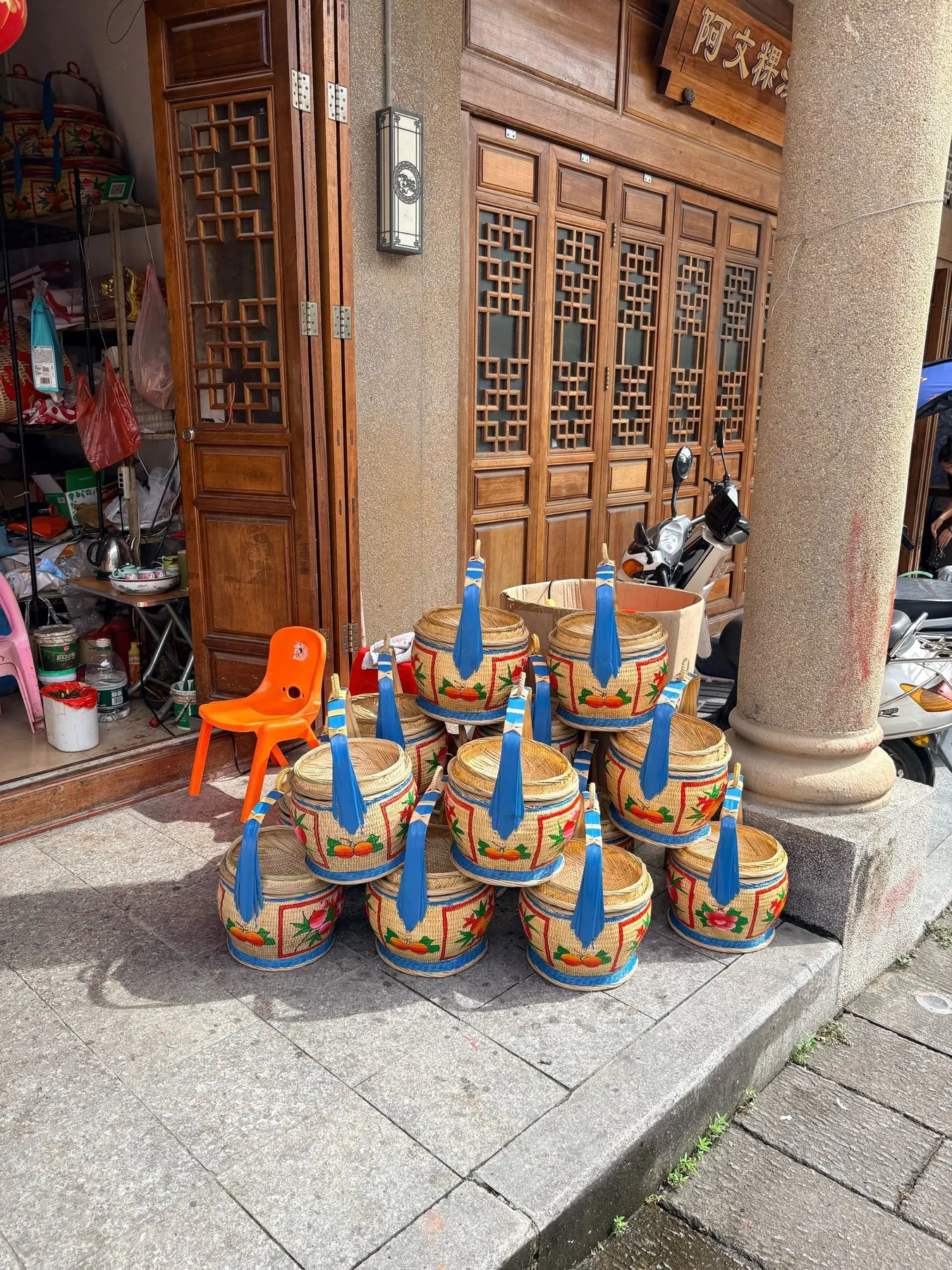 A photograph from the visit to Mianhu Town