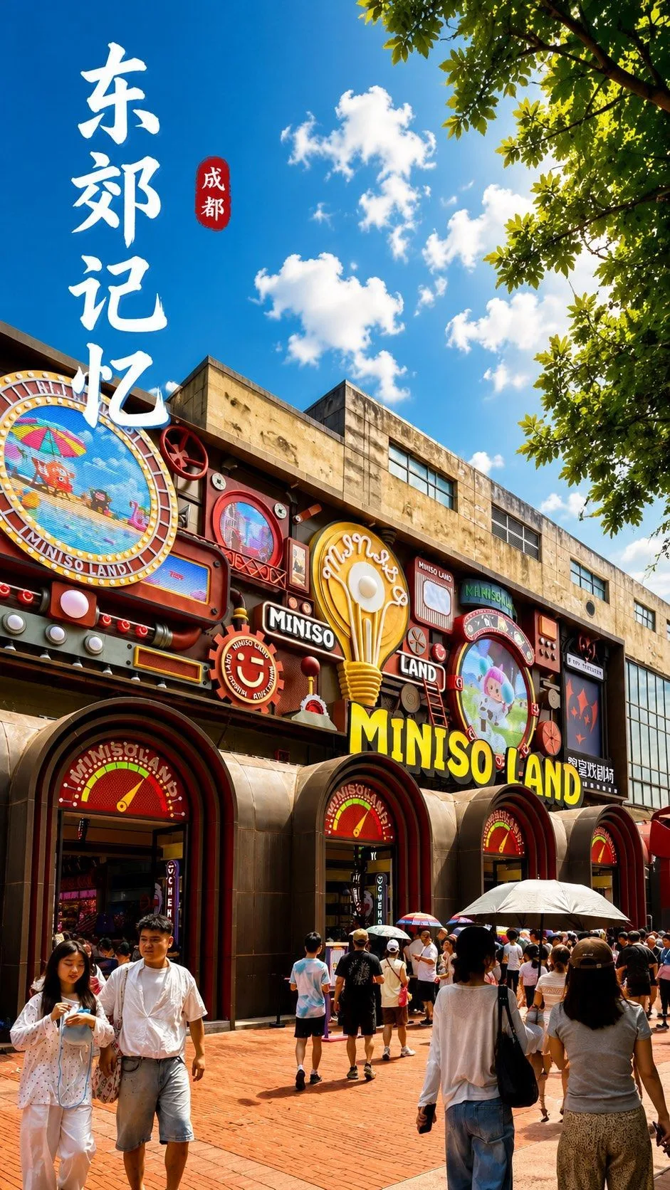 A photograph from the visit to Eastern Suburb Memory · Chengdu International Fashion Industry Park