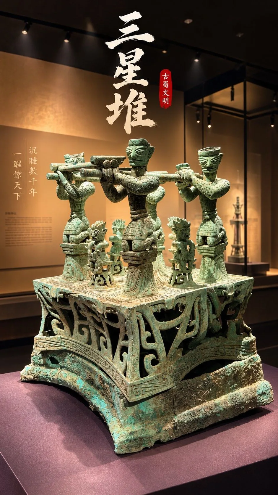A photograph from the visit to Sanxingdui Museum