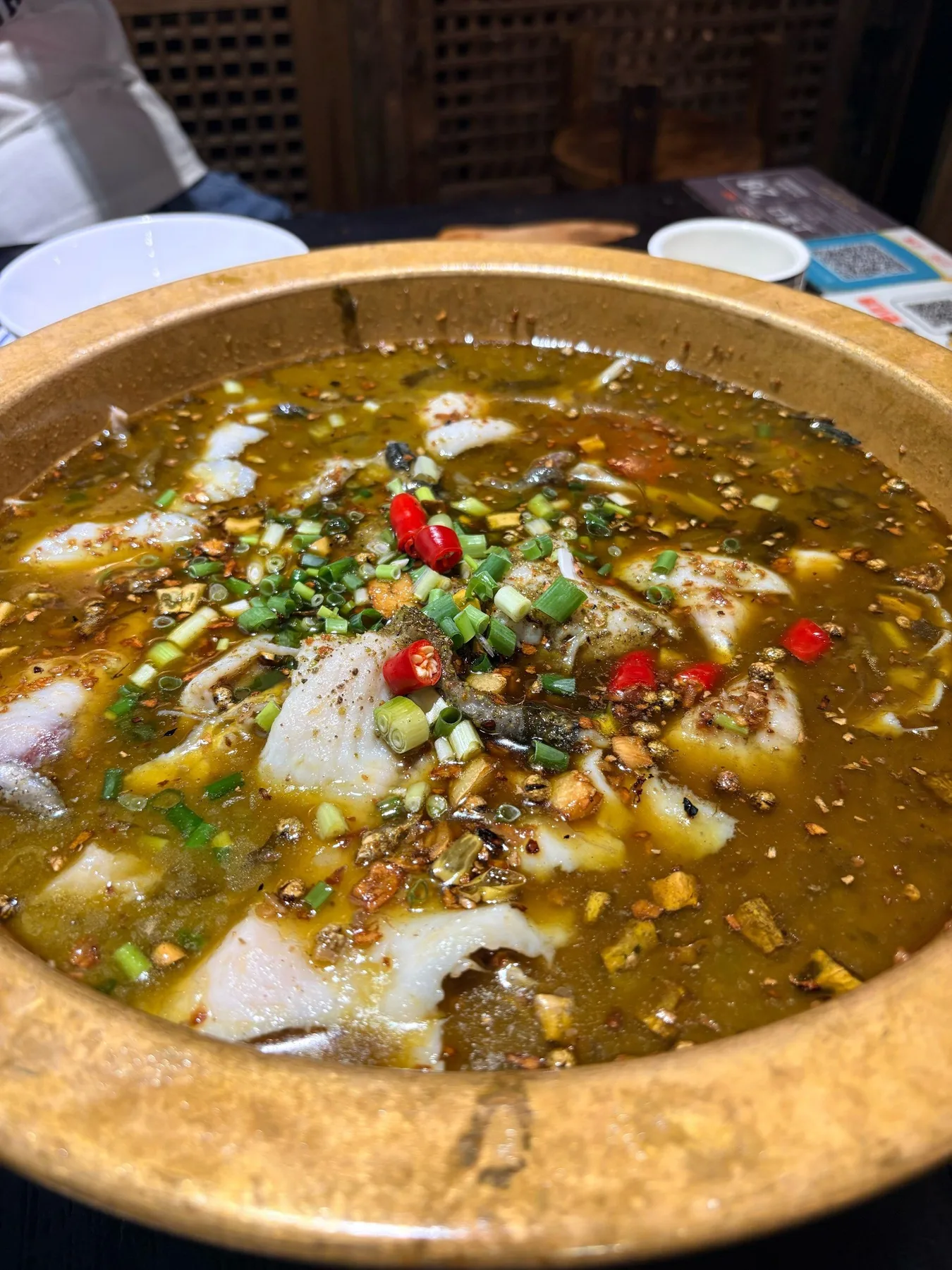 A photograph from the visit to Xie Sanpen Jianghu Cuisine Sichuan Restaurant (Dujiangyan Branch)