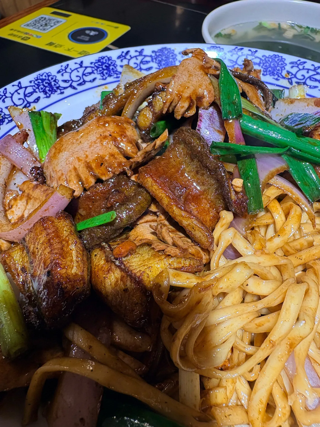A photograph from the visit to Linwei Noodle House